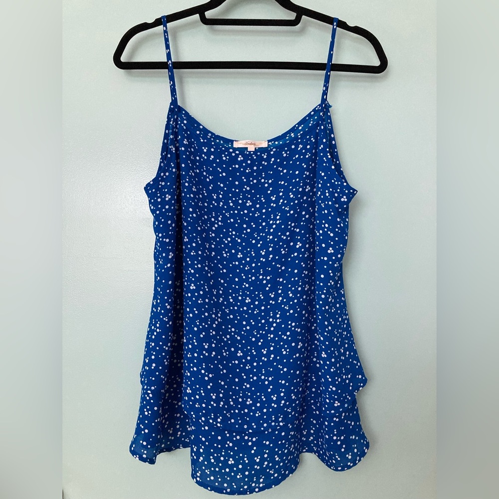Pretty Two Tiered Tank - Sz Med